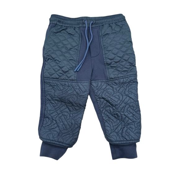 BURBERRY Little Boy's Monogram Quilted Jogger Pants Blue Size 12 Months - Picture 2 of 7